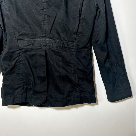 Urban Outfitters Military Utility Jacket Button Up Black Womens Size M - Picture 12 of 16